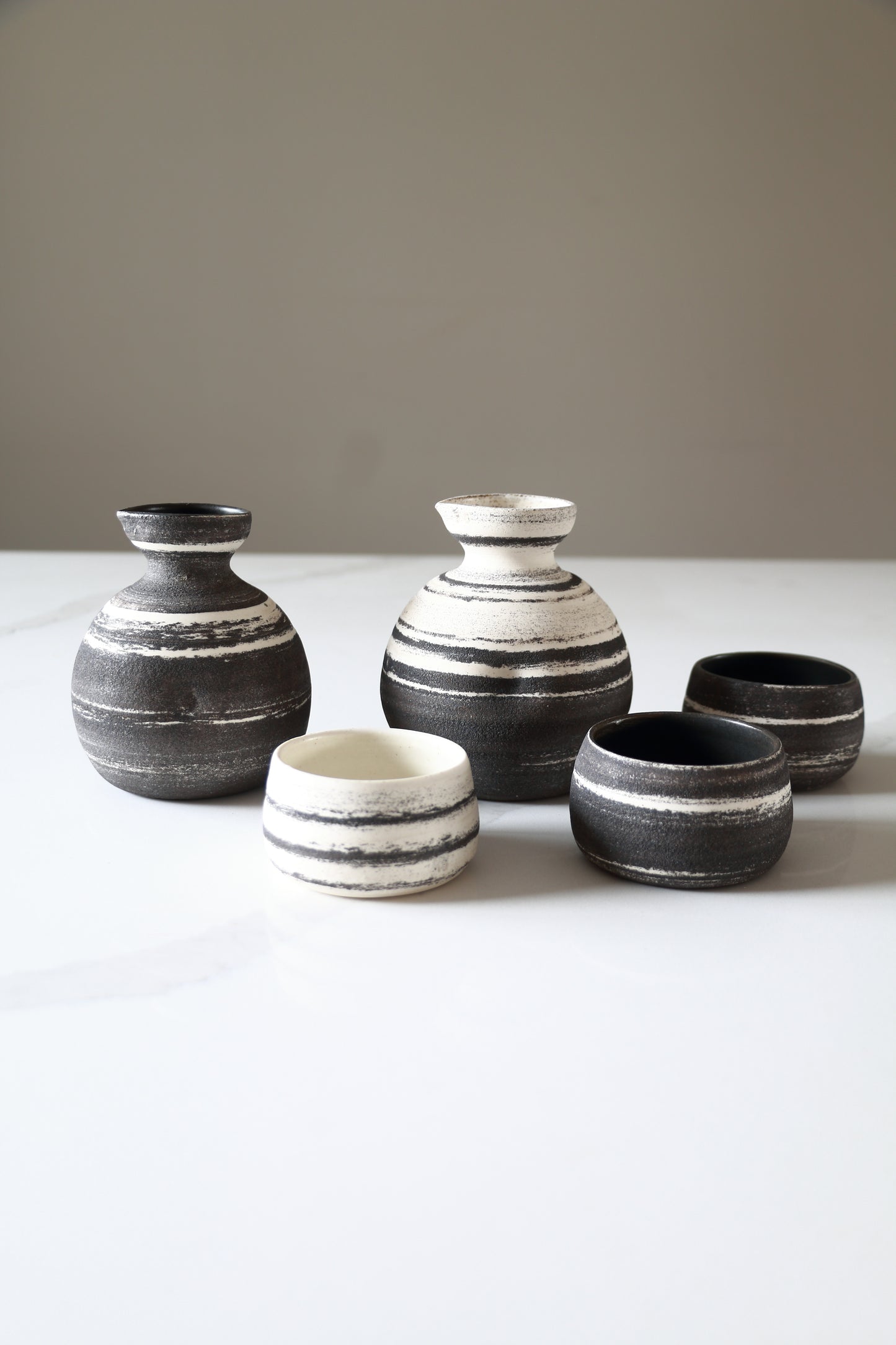 Meta-Morphic Sake Set • Black • White