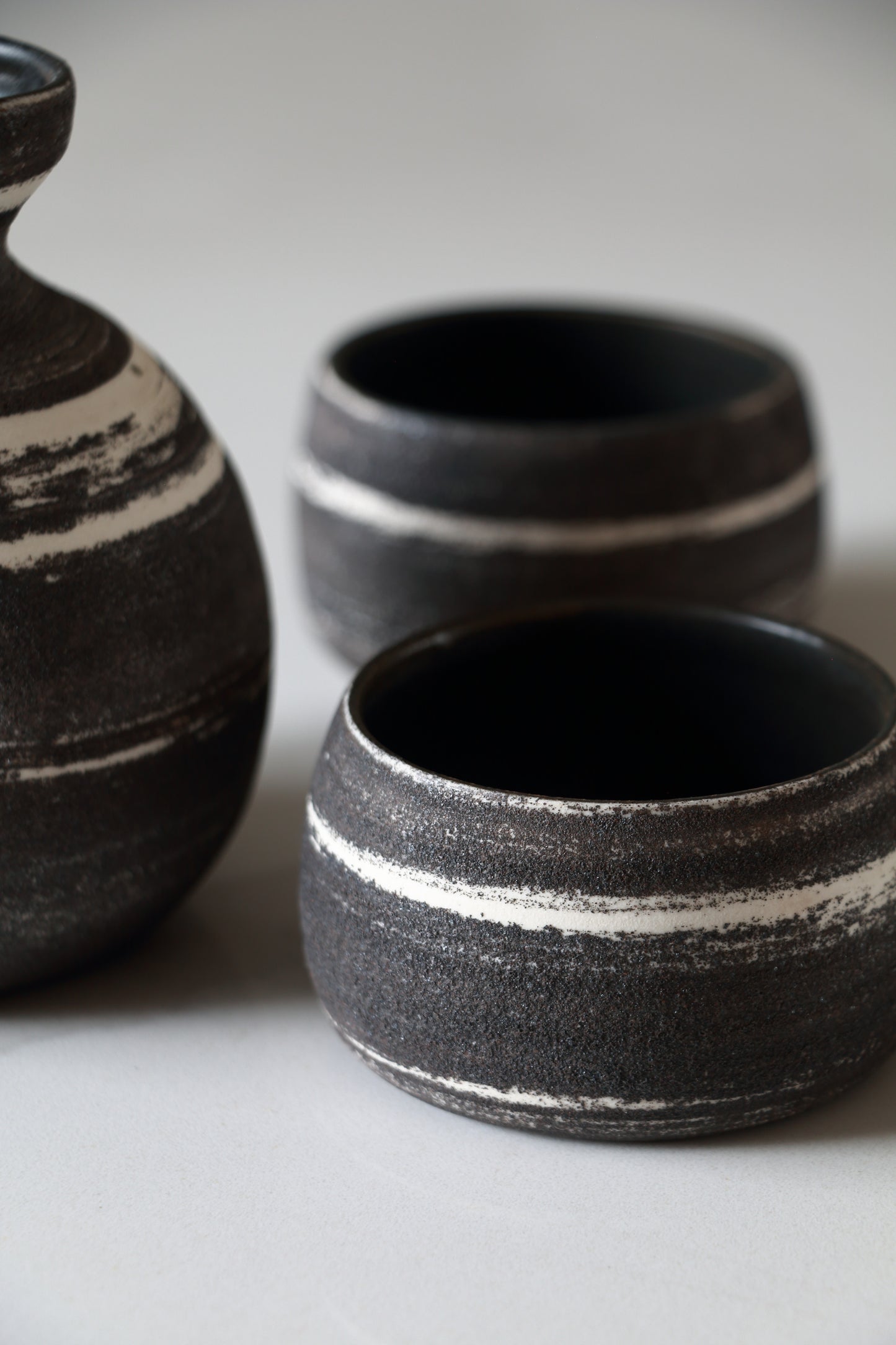 Meta-Morphic Sake Set  •  Black  •  White