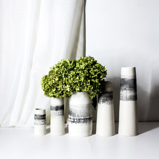 Basalt vases collections. Skinny Long vases, Cylinder Vases, and more