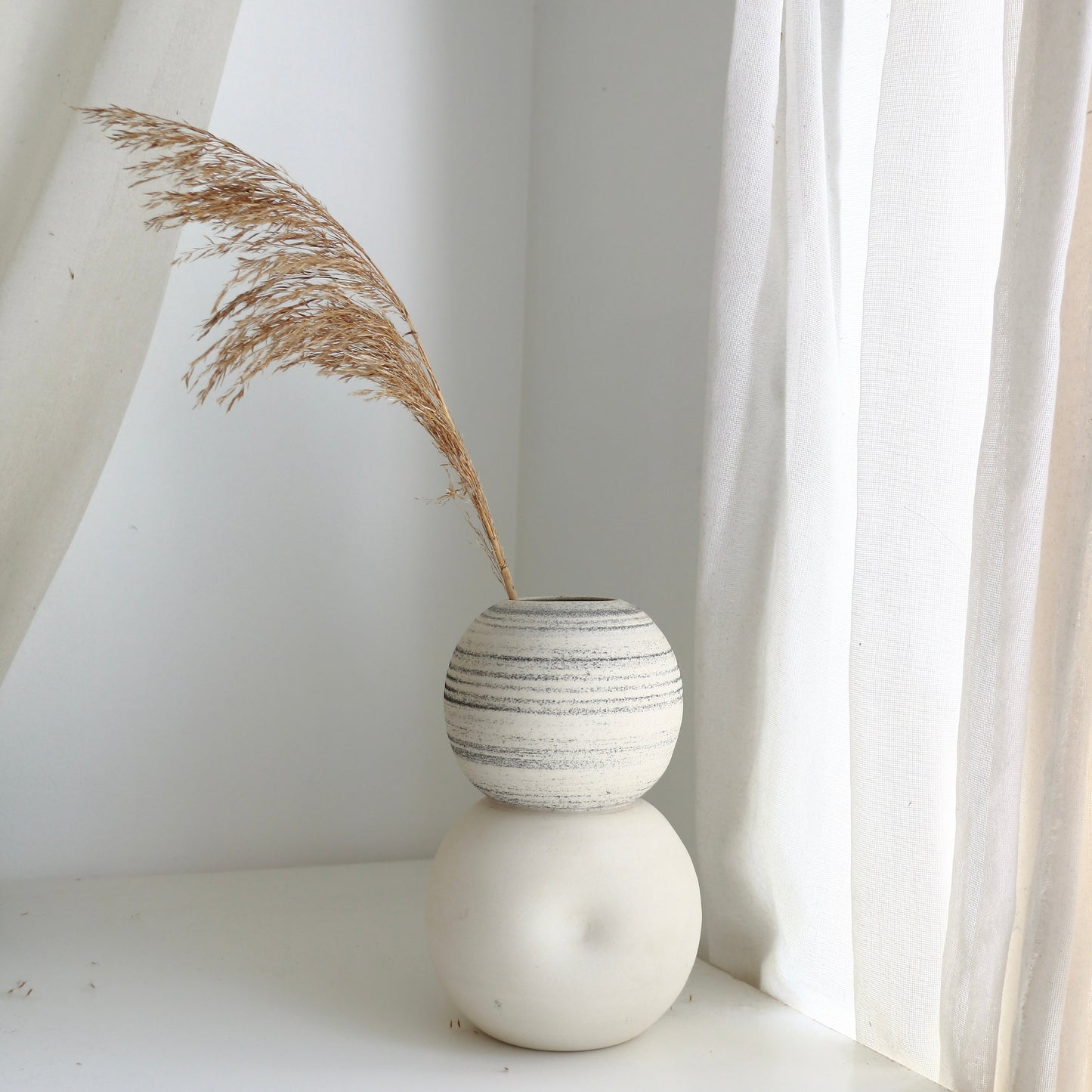 Stack Vase + Pebble  l  Meta-Morphic   l  Large
