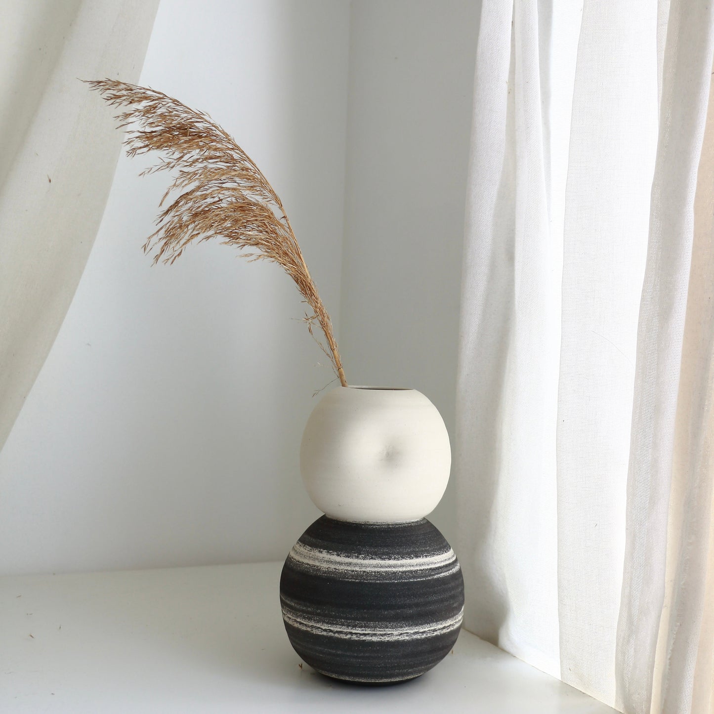 Stack Vase + Pebble  l  Meta-Morphic   l  Large