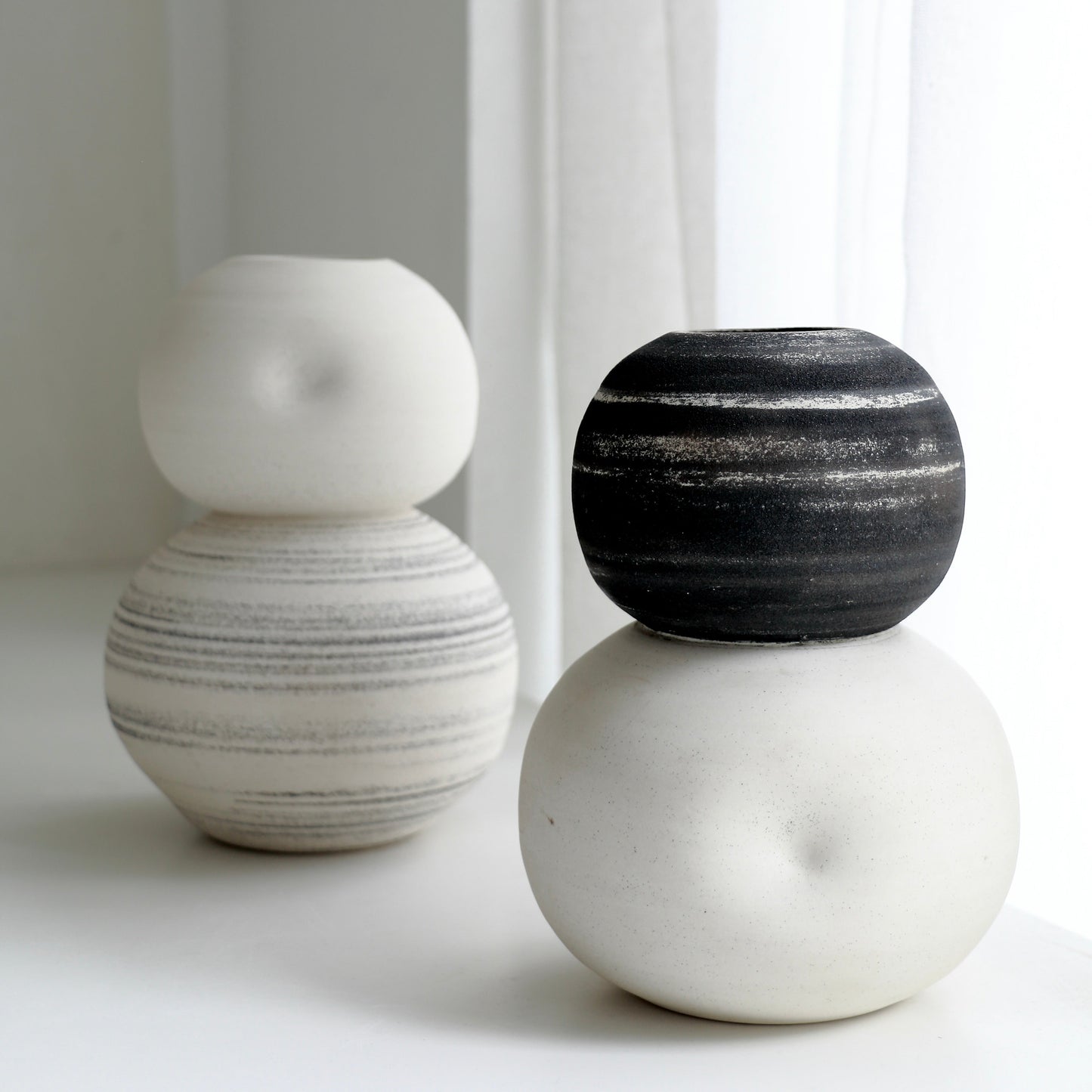 Stack Vase + Pebble  l  Meta-Morphic   l  Large