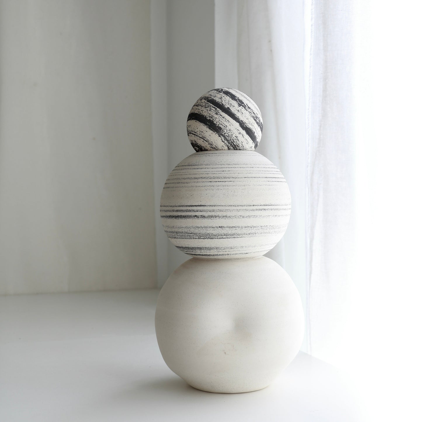 Stack Vase + Pebble  l  Meta-Morphic   l  Large