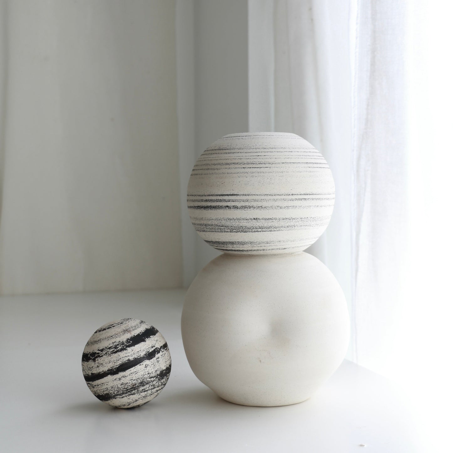 Stack Vase + Pebble  l  Meta-Morphic   l  Large