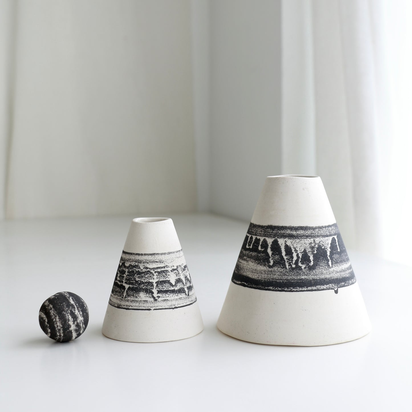 Basalt Cone Vases  l  Available in Many Size
